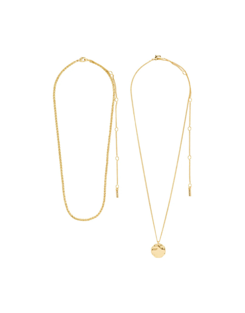 PILGRIM Declan 2-In-1 Necklace in Gold by Pilgrim