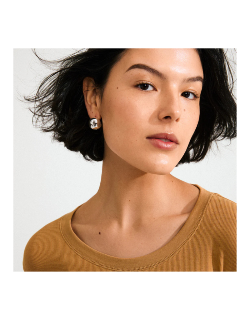 PILGRIM Jace Earrings in Silver by Pilgrim