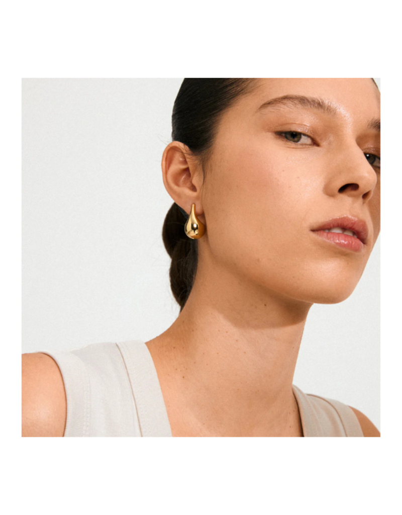 PILGRIM Juniper Earrings in Gold by Pilgrim