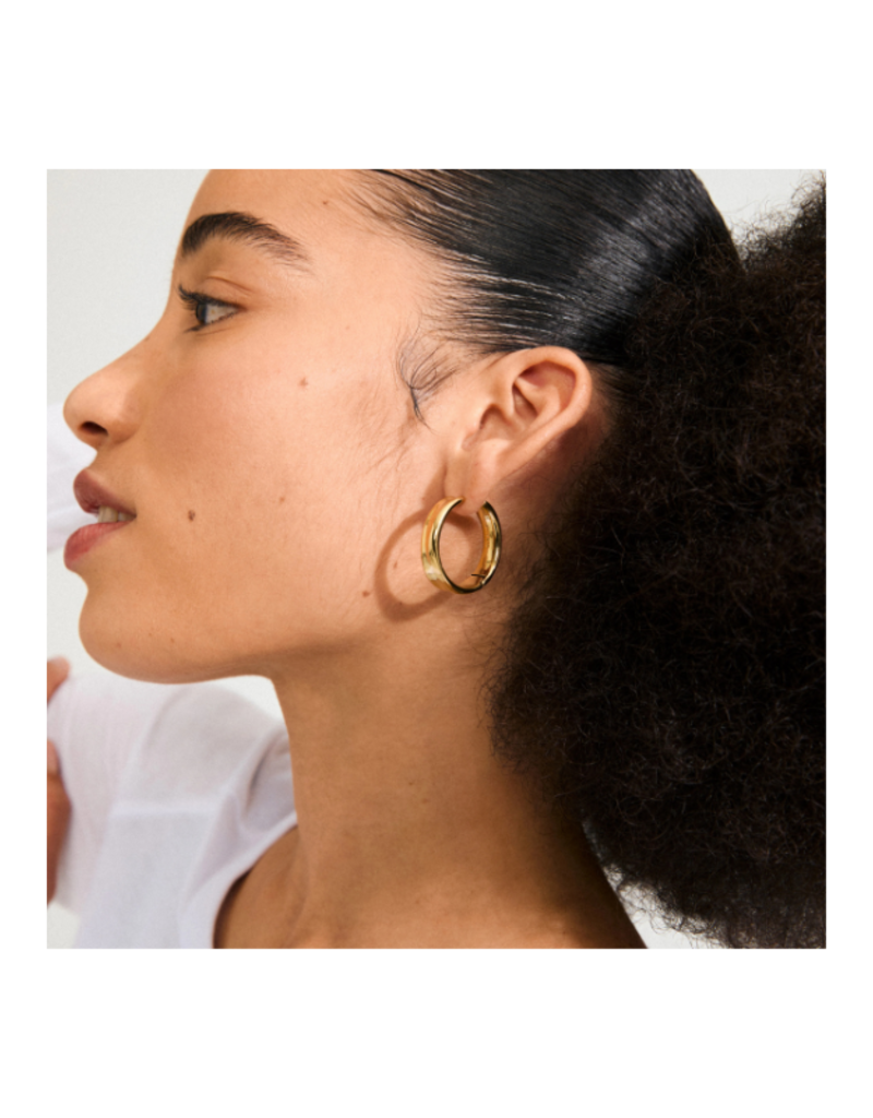 PILGRIM Kayden Hoop Earrings in Gold by Pilgrim