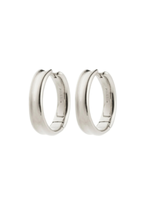 PILGRIM Kayden Hoop Earrings in Silver by Pilgrim