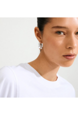 PILGRIM Kayden Hoop Earrings in Silver by Pilgrim