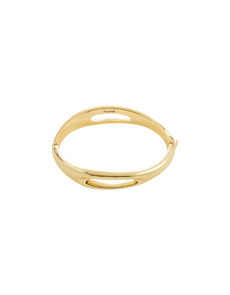 PILGRIM Free Bangle in Gold by Pilgrim