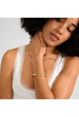 PILGRIM Free Bangle in Gold by Pilgrim