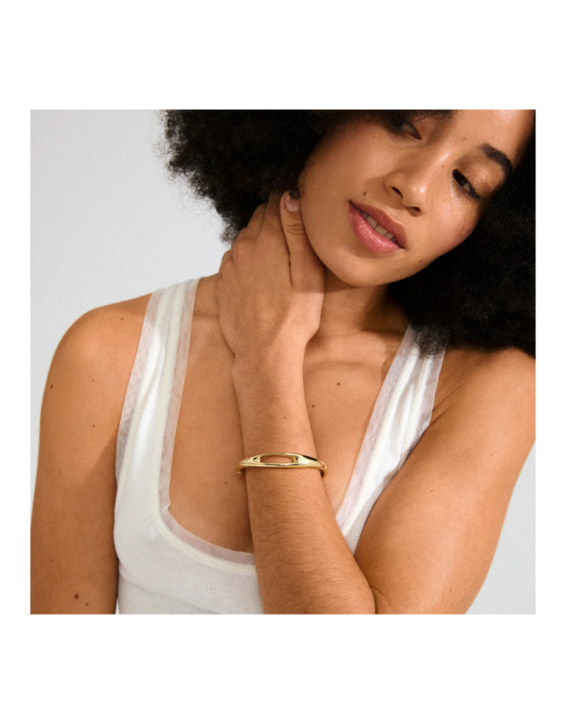 PILGRIM Free Bangle in Gold by Pilgrim