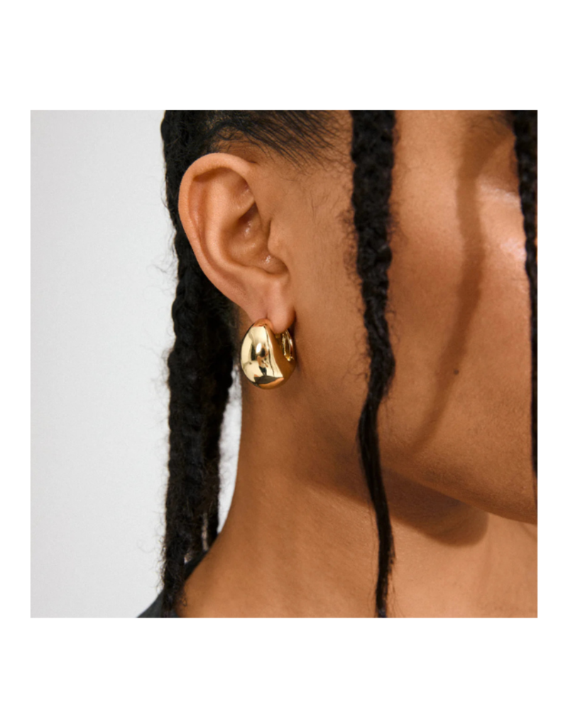 PILGRIM Free Hoop Earrings in Gold by Pilgrim