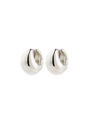 PILGRIM Free Hoop Earrings in Silver by Pilgrim