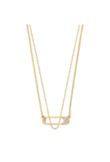 PILGRIM Instant Necklace 2-In-1 in Gold by Pilgrim