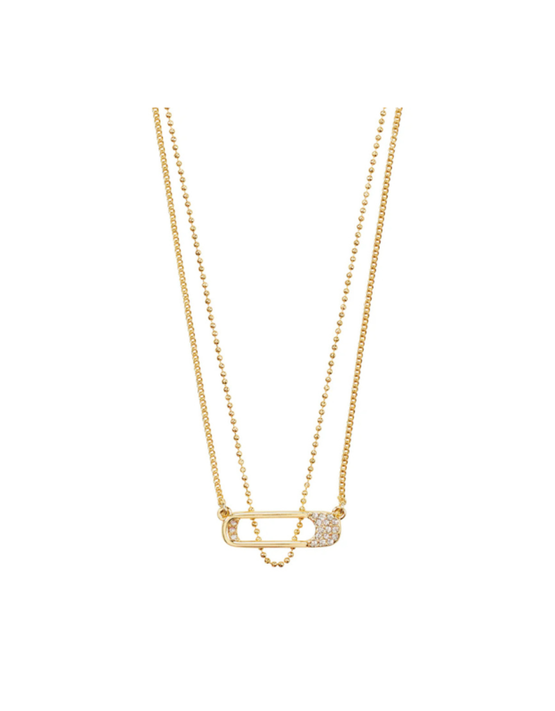 PILGRIM Instant Necklace 2-In-1 in Gold by Pilgrim