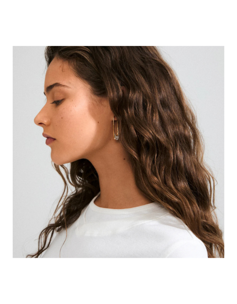 PILGRIM Instant Hoop Earrings in Gold by Pilgrim