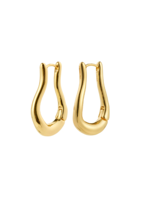PILGRIM Unfold Hoop Earrings in Gold by Pilgrim