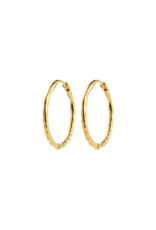 PILGRIM Between Hoop Earrings in Gold by Pilgrim