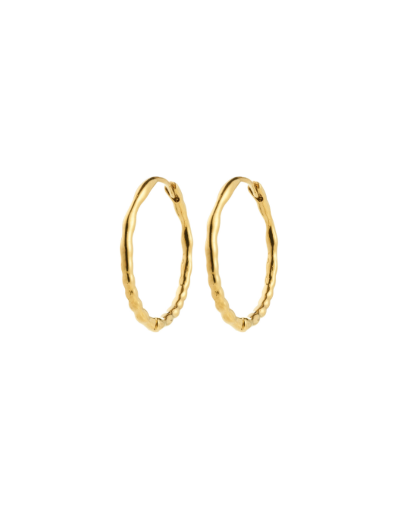 PILGRIM Between Hoop Earrings in Gold by Pilgrim