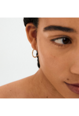 PILGRIM Between Hoop Earrings in Gold by Pilgrim