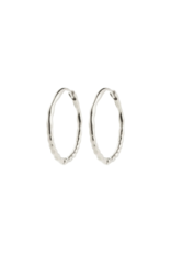 PILGRIM Between Hoop Earrings in Silver by Pilgrim