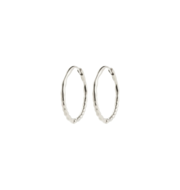 PILGRIM Between Hoop Earrings in Silver by Pilgrim