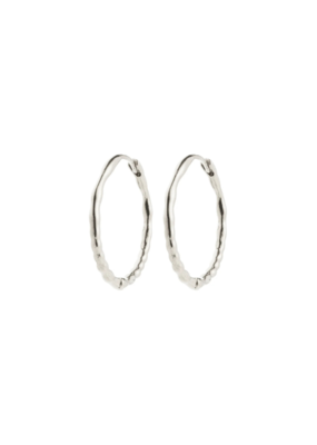 PILGRIM Between Hoop Earrings in Silver by Pilgrim