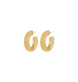 PILGRIM Phase Large Hoop Earrings in Gold by Pilgrim
