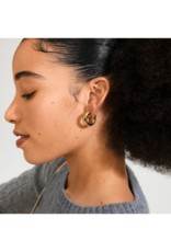 PILGRIM Phase Large Hoop Earrings in Gold by Pilgrim