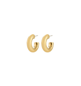 PILGRIM Phase Small Hoop Earrings in Gold by Pilgrim