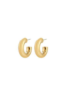 PILGRIM Phase Small Hoop Earrings in Gold by Pilgrim