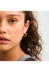 PILGRIM Phase Small Hoop Earrings in Gold by Pilgrim
