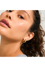 PILGRIM Phase Small Hoop Earrings in Gold by Pilgrim
