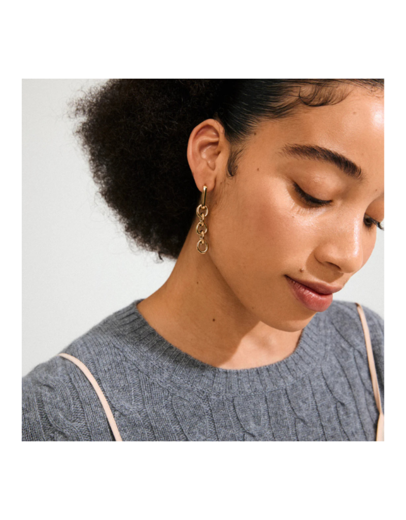 PILGRIM Phase Earrings in Gold by Pilgrim