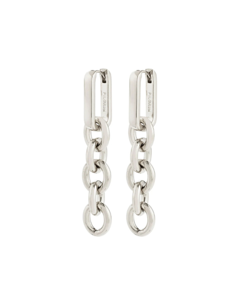 PILGRIM Phase Earrings in Silver by Pilgrim