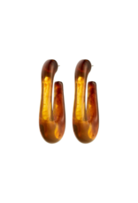 PILGRIM Elijah Earrings in Brown by Pilgrim