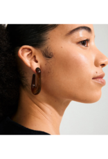 PILGRIM Elijah Earrings in Brown by Pilgrim