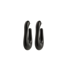 PILGRIM Elijah Earrings in Black by Pilgrim