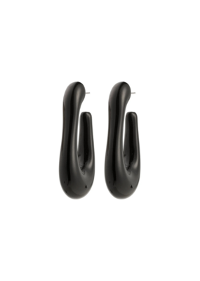 PILGRIM Elijah Earrings in Black by Pilgrim
