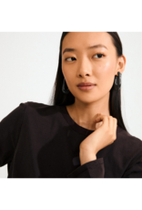 PILGRIM Elijah Earrings in Black by Pilgrim