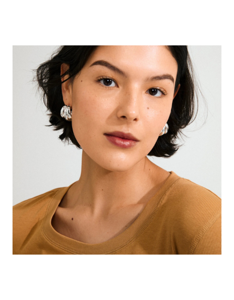 PILGRIM Damia Earrings in Silver by Pilgrim