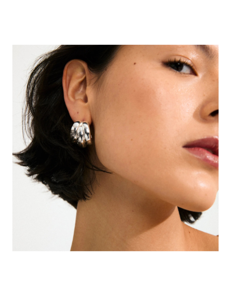 PILGRIM Damia Earrings in Silver by Pilgrim