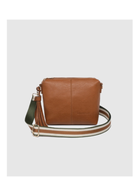 Louenhide Kasey Stripe Crossbody in Tan by Louenhide