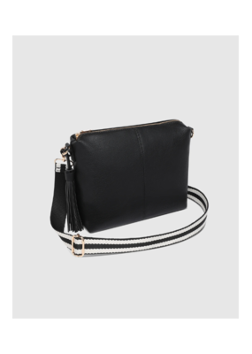 Louenhide Kasey Stripe Crossbody in Black by Louenhide