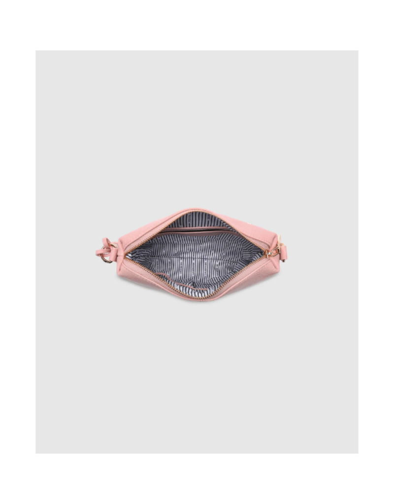 Louenhide Kasey Stripe Crossbody in Blush by Louenhide