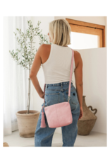 Louenhide Kasey Stripe Crossbody in Blush by Louenhide