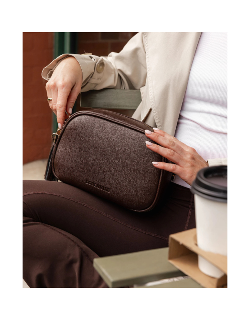 Louenhide Jacinta Gia Crossbody in Chocolate by Louenhide