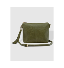 Louenhide Daisy Stripe Crossbody in Khaki by Louenhide