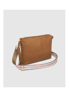 Louenhide Daisy Stripe Crossbody in Camel by Louenhide