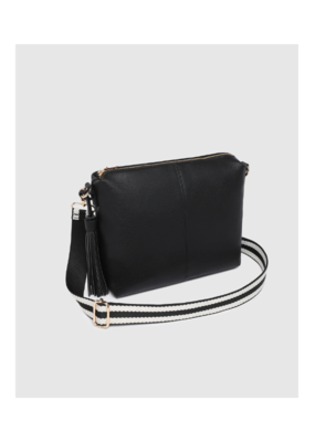 Louenhide Daisy Stripe Crossbody in Black by Louenhide