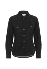 Part Two Sanilla Jean Shirt in Wash Black Denim by Part Two