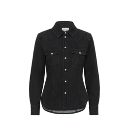Part Two Sanilla Jean Shirt in Wash Black Denim by Part Two