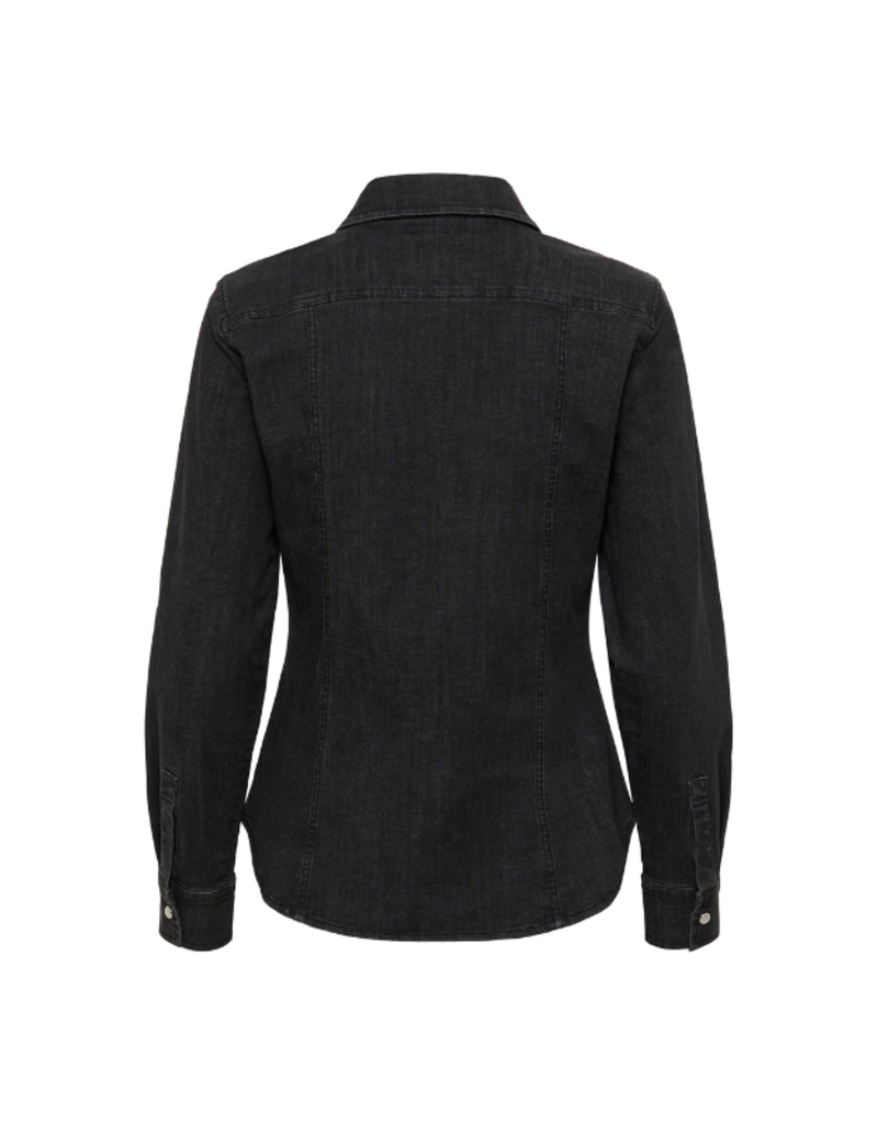 Part Two Sanilla Jean Shirt in Wash Black Denim by Part Two