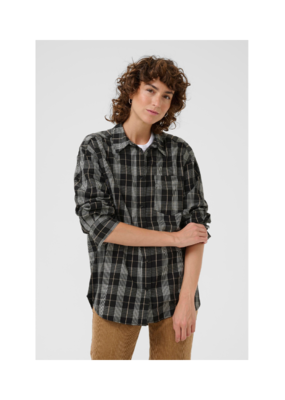 Part Two Samea Plaid Shirt in Black Check by Part Two