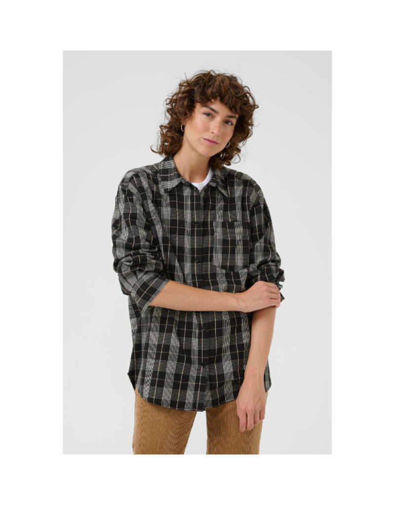 Part Two Samea Plaid Shirt in Black Check by Part Two