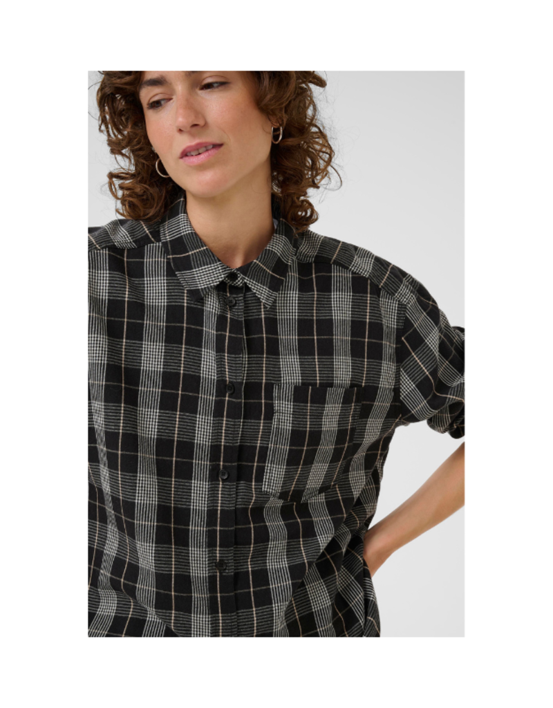 Part Two Samea Plaid Shirt in Black Check by Part Two